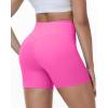 image:imageRoadbox Womens Biker Shorts No Front Seam 358 High Waisted Tummy Control Volleyball Yoga Workout Gym Spandex ShortsRose Pink