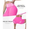 image:imageRoadbox Womens Biker Shorts No Front Seam 358 High Waisted Tummy Control Volleyball Yoga Workout Gym Spandex ShortsRose Pink