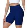 image:imageRoadbox Womens Biker Shorts No Front Seam 358 High Waisted Tummy Control Volleyball Yoga Workout Gym Spandex ShortsRoyal Blue