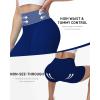 image:imageRoadbox Womens Biker Shorts No Front Seam 358 High Waisted Tummy Control Volleyball Yoga Workout Gym Spandex ShortsRoyal Blue