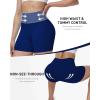image:imageRoadbox Womens Biker Shorts No Front Seam 358 High Waisted Tummy Control Volleyball Yoga Workout Gym Spandex ShortsRoyal Blue