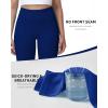 image:imageRoadbox Womens Biker Shorts No Front Seam 358 High Waisted Tummy Control Volleyball Yoga Workout Gym Spandex ShortsRoyal Blue