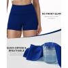 image:imageRoadbox Womens Biker Shorts No Front Seam 358 High Waisted Tummy Control Volleyball Yoga Workout Gym Spandex ShortsRoyal Blue