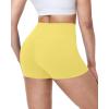 image:imageRoadbox Womens Biker Shorts No Front Seam 358 High Waisted Tummy Control Volleyball Yoga Workout Gym Spandex ShortsYellow