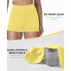 image:imageRoadbox Womens Biker Shorts No Front Seam 358 High Waisted Tummy Control Volleyball Yoga Workout Gym Spandex ShortsYellow