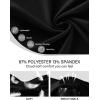 image:imageRoadbox Womens Compression Shirt Slim Fit Short Sleeve Athletic Top Workout Undershirt for Gym and YogaBlack