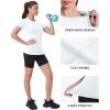 image:imageRoadbox Womens Compression Shirt Slim Fit Short Sleeve Athletic Top Workout Undershirt for Gym and YogaWhite