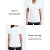 image:imageRoadbox Womens Compression Shirt Slim Fit Short Sleeve Athletic Top Workout Undershirt for Gym and YogaWhite
