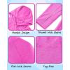 image:imageRoadbox Boys Rash Guard Hooded Shirt Kids UPF 50 Long Sleeve Hoodie Youth UV Sun Protection Fishing Beach Shirts15hot Pink