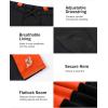 image:imageRoadbox Boys Swim Jammers Quick Dry Youth Competitive Swimsuit UPF 50 Bathing Kids Athletic Compression Swimming ShortsBlackOrange