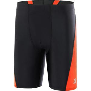 image:imageRoadbox Boys Swim Jammers Quick Dry Youth Competitive Swimsuit UPF 50 Bathing Kids Athletic Compression Swimming ShortsBlackOrange
