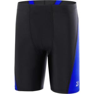 image:imageRoadbox Boys Swim Jammers Quick Dry Youth Competitive Swimsuit UPF 50 Bathing Kids Athletic Compression Swimming ShortsBlackRoyal Blue