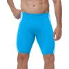 image:imageRoadbox Swim Jammers for Men Athletic Swimsuit for Training Racing Quick Dry Endurance Competitive Swimming Shorts UPF 50Blue Combined With Sky Blue