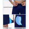 image:imageRoadbox Swim Jammers for Men Athletic Swimsuit for Training Racing Quick Dry Endurance Competitive Swimming Shorts UPF 50Navy Blue Combined With Blue