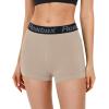 image:imageRoadbox Womens Volleyball Compression Shorts with Pockets 3 Pack Spandex Workout Athletic Shorts for Running Gym YogaBlackgreynude