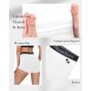 image:imageRoadbox Womens Volleyball Compression Shorts with Pockets 3 Pack Spandex Workout Athletic Shorts for Running Gym YogaBlackgreywhite