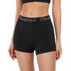 image:imageRoadbox Womens Volleyball Compression Shorts with Pockets 3 Pack Spandex Workout Athletic Shorts for Running Gym YogaBlacknavygray Pink