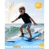 image:imageRoadbox Boys Rash Guard Swim Shirt Toddler UPF 50 Quick Dry Short Sleeve UV Protection Rashguard Surf Water Shirts for KidsBlack