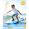 image:imageRoadbox Boys Rash Guard Swim Shirt Toddler UPF 50 Quick Dry Short Sleeve UV Protection Rashguard Surf Water Shirts for KidsBleach Medium Blue