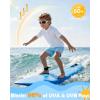 image:imageRoadbox Boys Rash Guard Swim Shirt Toddler UPF 50 Quick Dry Short Sleeve UV Protection Rashguard Surf Water Shirts for KidsBleached White