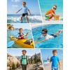image:imageRoadbox Boys Rash Guard Swim Shirt Toddler UPF 50 Quick Dry Short Sleeve UV Protection Rashguard Surf Water Shirts for KidsBleached White