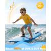 image:imageRoadbox Boys Rash Guard Swim Shirt Toddler UPF 50 Quick Dry Short Sleeve UV Protection Rashguard Surf Water Shirts for KidsGolden Yellow White Thread