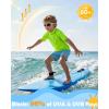 image:imageRoadbox Boys Rash Guard Swim Shirt Toddler UPF 50 Quick Dry Short Sleeve UV Protection Rashguard Surf Water Shirts for KidsLemon Yellow Apple Green