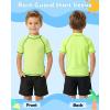 image:imageRoadbox Boys Rash Guard Swim Shirt Toddler UPF 50 Quick Dry Short Sleeve UV Protection Rashguard Surf Water Shirts for KidsLemon Yellow Apple Green
