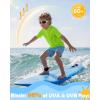 image:imageRoadbox Boys Rash Guard Swim Shirt Toddler UPF 50 Quick Dry Short Sleeve UV Protection Rashguard Surf Water Shirts for KidsLime Green