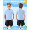 image:imageRoadbox Boys Rash Guard Swim Shirt Toddler UPF 50 Quick Dry Short Sleeve UV Protection Rashguard Surf Water Shirts for KidsSky Blue