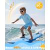 image:imageRoadbox Boys Rash Guard Swim Shirt Toddler UPF 50 Quick Dry Short Sleeve UV Protection Rashguard Surf Water Shirts for KidsSky Blue