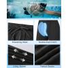 image:imageRoadbox Mens Athletic Swim Jammers Competitive Training Endurance Swimsuit Quick Dry Racing Swimming Shorts UPF 50Black