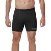 image:imageRoadbox Mens Athletic Swim Jammers Competitive Training Endurance Swimsuit Quick Dry Racing Swimming Shorts UPF 50Black