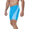 image:imageRoadbox Mens Athletic Swim Jammers Competitive Training Endurance Swimsuit Quick Dry Racing Swimming Shorts UPF 50Blue Combined With Sky Blue