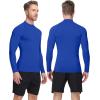 image:imageRoadbox Mens Compression Shirt Mock Turtleneck Long Sleeve Undershirt Quick Dry Athletic Base Layer for Sports and WorkoutRoyal Blue