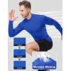 image:imageRoadbox Mens Compression Shirt Mock Turtleneck Long Sleeve Undershirt Quick Dry Athletic Base Layer for Sports and WorkoutRoyal Blue