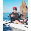 image:imageRoadbox Mens UPF 50 Fishing Shirt Long Sleeve UV Sun Protection Hoodies Quick Dry Rash Guard for Hiking Outdoor WorkingStyle 2dark Grey