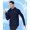 image:imageRoadbox Mens UPF 50 Fishing Shirt Long Sleeve UV Sun Protection Hoodies Quick Dry Rash Guard for Hiking Outdoor WorkingStyle 2navy Blue