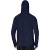 image:imageRoadbox Mens UPF 50 Fishing Shirt Long Sleeve UV Sun Protection Hoodies Quick Dry Rash Guard for Hiking Outdoor WorkingStyle 2navy Blue
