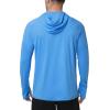image:imageRoadbox Mens UPF 50 Sun Protection Fishing Shirts Long Sleeve UV SPF Hoodie Lightweight Rash Guard for Hiking RunningBlue