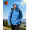 image:imageRoadbox Mens UPF 50 Sun Protection Fishing Shirts Long Sleeve UV SPF Hoodie Lightweight Rash Guard for Hiking RunningBlue