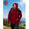 image:imageRoadbox Mens UPF 50 Sun Protection Fishing Shirts Long Sleeve UV SPF Hoodie Lightweight Rash Guard for Hiking RunningCrimson