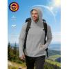 image:imageRoadbox Mens UPF 50 Sun Protection Fishing Shirts Long Sleeve UV SPF Hoodie Lightweight Rash Guard for Hiking RunningGrey