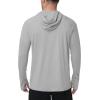 image:imageRoadbox Mens UPF 50 Sun Protection Fishing Shirts Long Sleeve UV SPF Hoodie Lightweight Rash Guard for Hiking RunningGrey