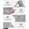 image:imageRoadbox Mens UPF 50 Sun Protection Fishing Shirts Long Sleeve UV SPF Hoodie Lightweight Rash Guard for Hiking RunningGrey