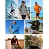 image:imageRoadbox Mens UPF 50 Sun Protection Fishing Shirts Long Sleeve UV SPF Hoodie Lightweight Rash Guard for Hiking RunningGrey