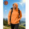 image:imageRoadbox Mens UPF 50 Sun Protection Fishing Shirts Long Sleeve UV SPF Hoodie Lightweight Rash Guard for Hiking RunningOrange
