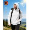 image:imageRoadbox Mens UPF 50 Sun Protection Fishing Shirts Long Sleeve UV SPF Hoodie Lightweight Rash Guard for Hiking RunningWhite