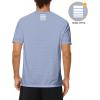 image:imageRoadbox Mens UPF 50 Swim Shirts Short Sleeve Sun Protection Quick Dry Rash Guard Water TShirt for Surfing Fishing BeachBlue Gray