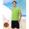 image:imageRoadbox Mens UPF 50 Swim Shirts Short Sleeve Sun Protection Quick Dry Rash Guard Water TShirt for Surfing Fishing BeachGreen